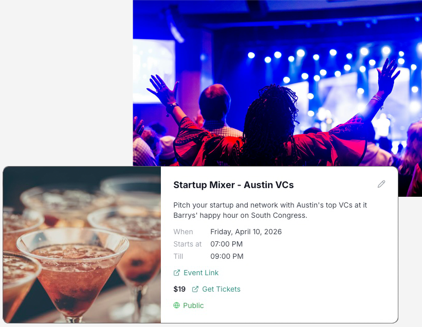 Online events and community